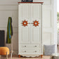 Hinged Wardrobe Cabinet with Legs Coastal Wooden Wardrobe Armoire Clearhalo 'Armoires & Wardrobes' 'armoires_wardrobes' 'Bedroom Furniture' 'furn' 'furn_armoires_wardrobes' 'Furniture' 6388084