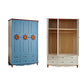 Hinged Wardrobe Cabinet with Legs Coastal Wooden Wardrobe Armoire Clearhalo 'Armoires & Wardrobes' 'armoires_wardrobes' 'Bedroom Furniture' 'furn' 'furn_armoires_wardrobes' 'Furniture' 6388091
