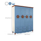 Hinged Wardrobe Cabinet with Legs Coastal Wooden Wardrobe Armoire Clearhalo 'Armoires & Wardrobes' 'armoires_wardrobes' 'Bedroom Furniture' 'furn' 'furn_armoires_wardrobes' 'Furniture' 6388102