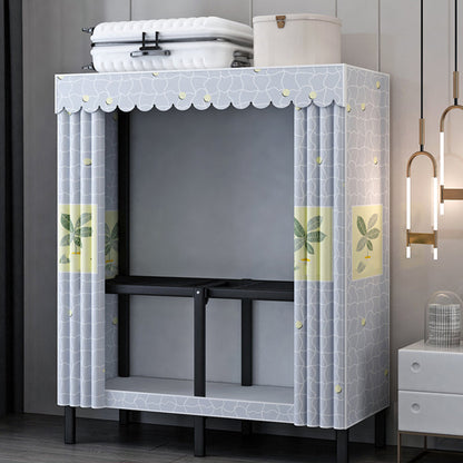 Zeitgenössische Garderobe Armoire mit Regalen Stahlgarderobe Schrank