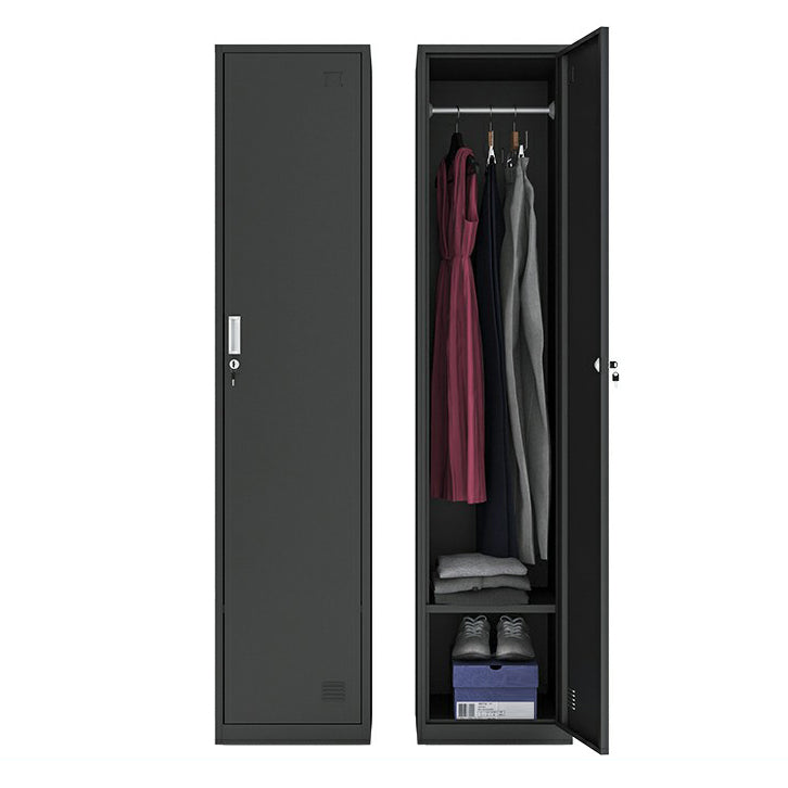 Steel Storage Cabinet Industrial Hinged Wardrobe Armoire for Home