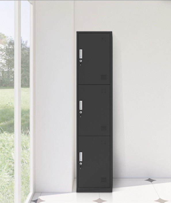 Steel Storage Cabinet Industrial Hinged Wardrobe Armoire for Home