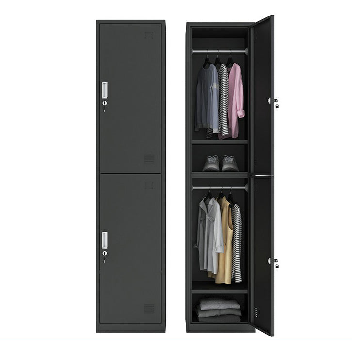 Steel Storage Cabinet Industrial Hinged Wardrobe Armoire for Home