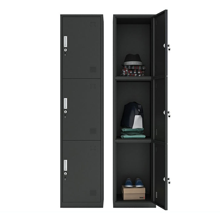 Steel Storage Cabinet Industrial Hinged Wardrobe Armoire for Home