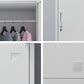 Steel Storage Cabinet Industrial Hinged Wardrobe Armoire for Home