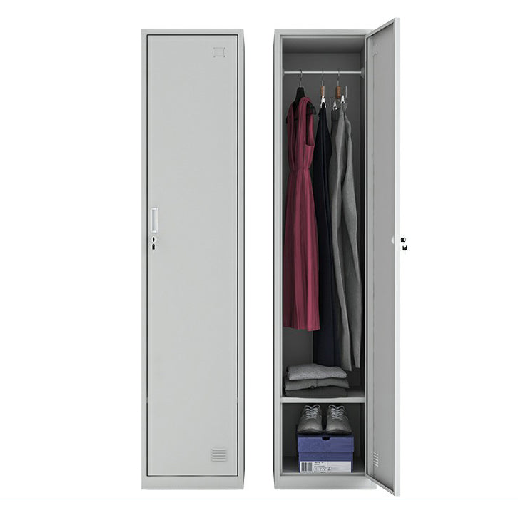 Steel Storage Cabinet Industrial Hinged Wardrobe Armoire for Home