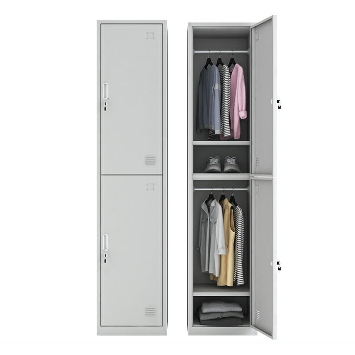 Steel Storage Cabinet Industrial Hinged Wardrobe Armoire for Home