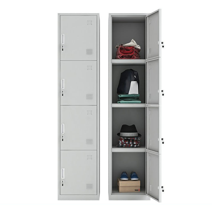 Steel Storage Cabinet Industrial Hinged Wardrobe Armoire for Home