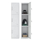 Steel Storage Cabinet Industrial Hinged Wardrobe Armoire for Home