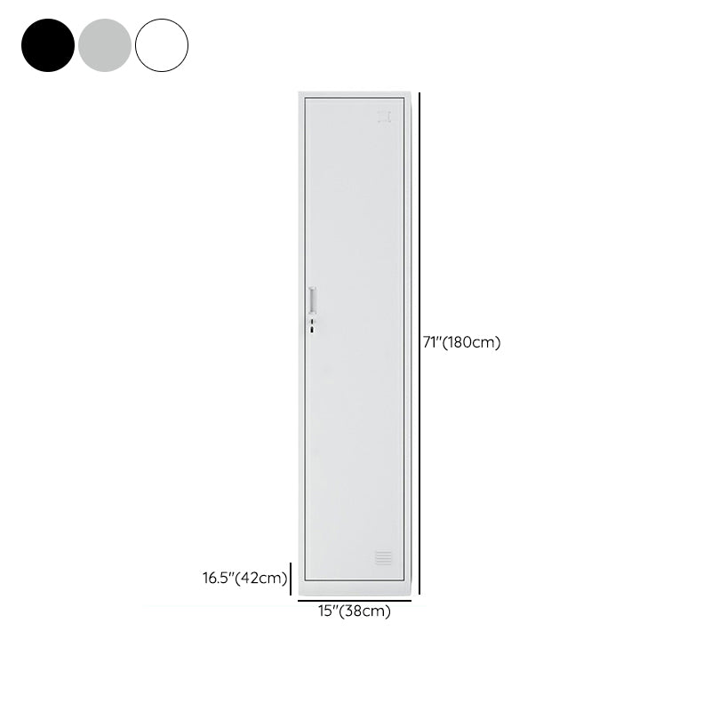 Steel Storage Cabinet Industrial Hinged Wardrobe Armoire for Home