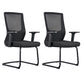 Contemporary Chrome Frame Arm Chair High Back Office Desk Chair 2 Piece Set Clearhalo 'furn' 'furn_office_chair' 'Furniture' 'Office Chairs' 'Office Furniture' 'office_chair' 6388236