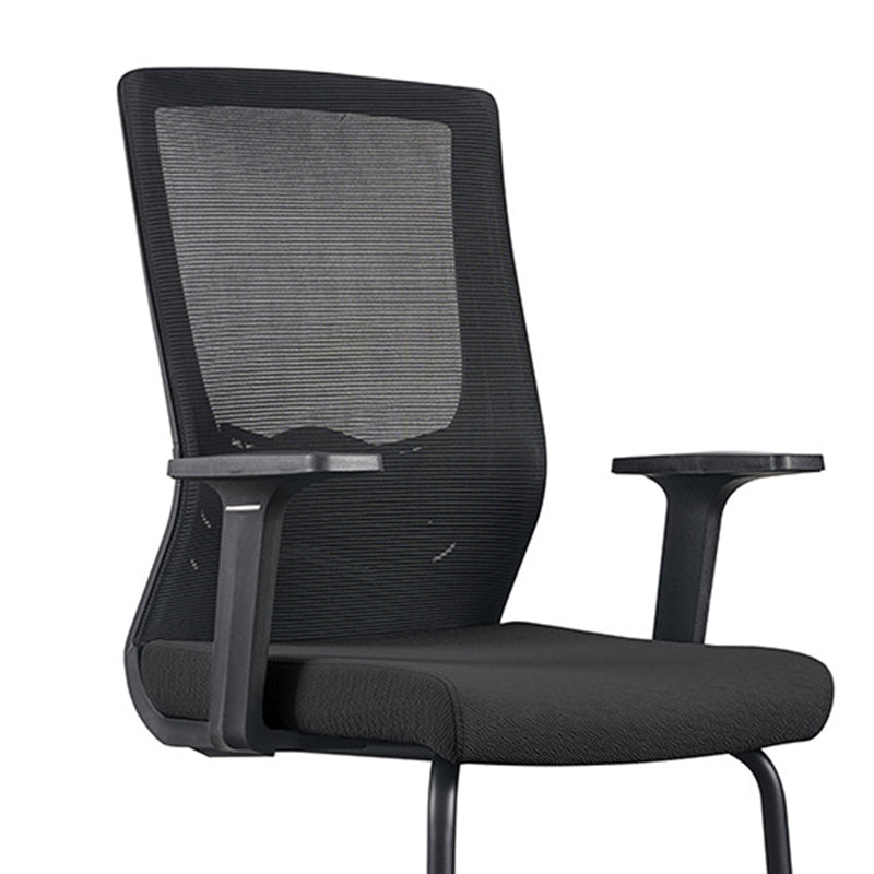 Contemporary Chrome Frame Arm Chair High Back Office Desk Chair Clearhalo 'furn' 'furn_office_chair' 'Furniture' 'Office Chairs' 'Office Furniture' 'office_chair' 6388241