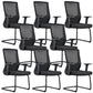 Contemporary Chrome Frame Arm Chair High Back Office Desk Chair 8 Piece Set Clearhalo 'furn' 'furn_office_chair' 'Furniture' 'Office Chairs' 'Office Furniture' 'office_chair' 6388242