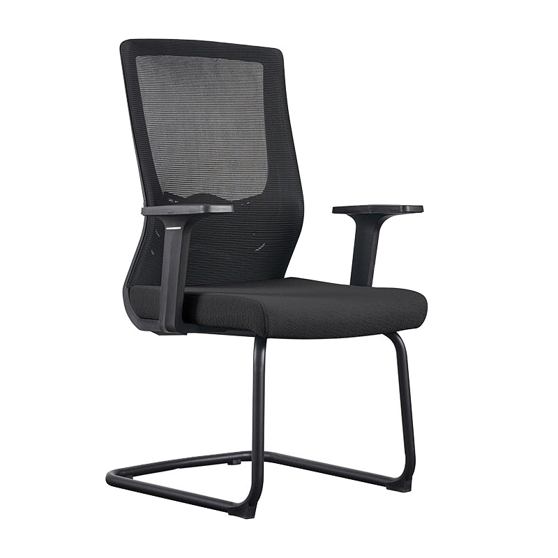 Contemporary Chrome Frame Arm Chair High Back Office Desk Chair Clearhalo 'furn' 'furn_office_chair' 'Furniture' 'Office Chairs' 'Office Furniture' 'office_chair' 6388243