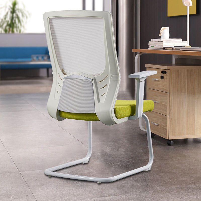 Contemporary Arm Chair No Wheels with Breathable AirGrid Seat and Back Desk Chair 1 Piece Clearhalo 'furn' 'furn_office_chair' 'Furniture' 'Office Chairs' 'Office Furniture' 'office_chair' 6388246