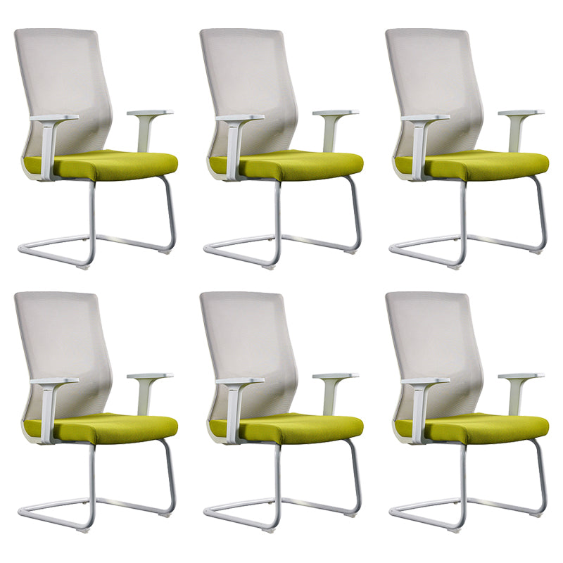 Contemporary Arm Chair No Wheels with Breathable AirGrid Seat and Back Desk Chair 6 Piece Set Clearhalo 'furn' 'furn_office_chair' 'Furniture' 'Office Chairs' 'Office Furniture' 'office_chair' 6388251