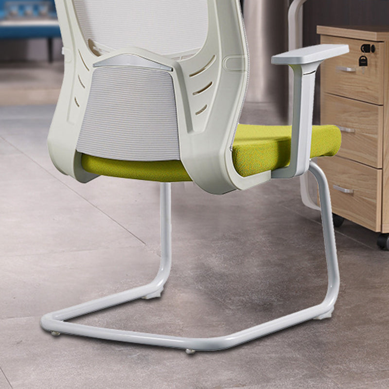Contemporary Arm Chair No Wheels with Breathable AirGrid Seat and Back Desk Chair Clearhalo 'furn' 'furn_office_chair' 'Furniture' 'Office Chairs' 'Office Furniture' 'office_chair' 6388252