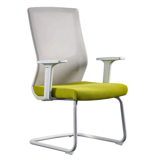 Contemporary Arm Chair No Wheels with Breathable AirGrid Seat and Back Desk Chair Clearhalo 'furn' 'furn_office_chair' 'Furniture' 'Office Chairs' 'Office Furniture' 'office_chair' 6388254