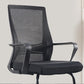 Black Mid-Back Office Chair Mesh Chair with Armrest Desk Chair Clearhalo 'furn' 'furn_office_chair' 'Furniture' 'Office Chairs' 'Office Furniture' 'office_chair' 6388271