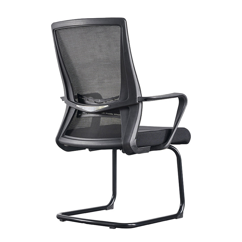 Black Mid-Back Office Chair Mesh Chair with Armrest Desk Chair Clearhalo 'furn' 'furn_office_chair' 'Furniture' 'Office Chairs' 'Office Furniture' 'office_chair' 6388275