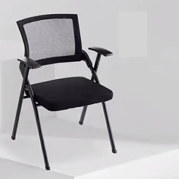 21" Wide Contemporary Desk Chair Black Low Back Conference Chair Clearhalo 'furn' 'furn_office_chair' 'Furniture' 'Office Chairs' 'Office Furniture' 'office_chair' 6388281