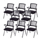 21" Wide Contemporary Desk Chair Black Low Back Conference Chair Without Writing Pad 8 Piece Set Clearhalo 'furn' 'furn_office_chair' 'Furniture' 'Office Chairs' 'Office Furniture' 'office_chair' 6388285