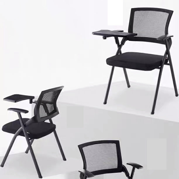 21" Wide Contemporary Desk Chair Black Low Back Conference Chair Clearhalo 'furn' 'furn_office_chair' 'Furniture' 'Office Chairs' 'Office Furniture' 'office_chair' 6388289