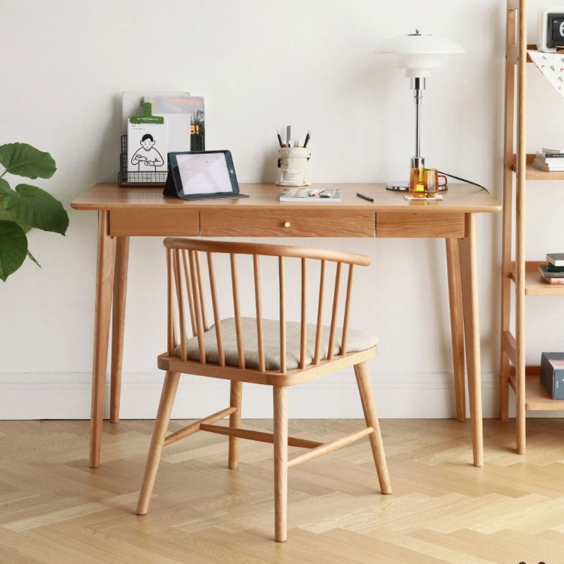 Solid Wood Armless Desk Chair Modern Low Back Office Chair with Upholstered Clearhalo 'furn' 'furn_office_chair' 'Furniture' 'Office Chairs' 'Office Furniture' 'office_chair' 6388325