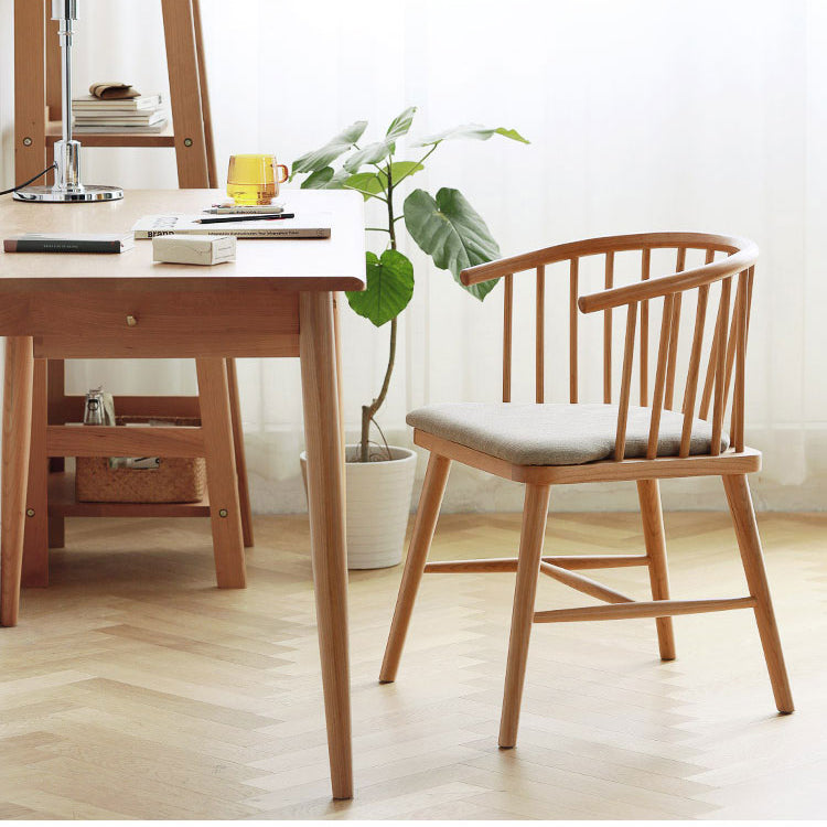 Solid Wood Armless Desk Chair Modern Low Back Office Chair with Upholstered Clearhalo 'furn' 'furn_office_chair' 'Furniture' 'Office Chairs' 'Office Furniture' 'office_chair' 6388331
