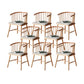 Solid Wood Armless Desk Chair Modern Low Back Office Chair with Upholstered 8 Piece Set Natural Clearhalo 'furn' 'furn_office_chair' 'Furniture' 'Office Chairs' 'Office Furniture' 'office_chair' 6388342