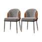 Modern Style Upholstered Desk Chair Low Back Armless Office Chair Orange 2 Piece Set Clearhalo 'furn' 'furn_office_chair' 'Furniture' 'Office Chairs' 'Office Furniture' 'office_chair' 6388346