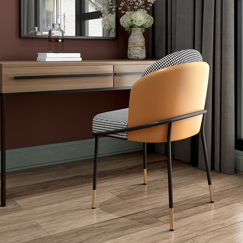 Modern Style Upholstered Desk Chair Low Back Armless Office Chair Clearhalo 'furn' 'furn_office_chair' 'Furniture' 'Office Chairs' 'Office Furniture' 'office_chair' 6388347