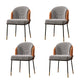 Modern Style Upholstered Desk Chair Low Back Armless Office Chair Orange 4 Piece Set Clearhalo 'furn' 'furn_office_chair' 'Furniture' 'Office Chairs' 'Office Furniture' 'office_chair' 6388348