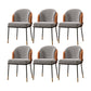 Modern Style Upholstered Desk Chair Low Back Armless Office Chair Orange 6 Piece Set Clearhalo 'furn' 'furn_office_chair' 'Furniture' 'Office Chairs' 'Office Furniture' 'office_chair' 6388350