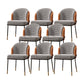 Modern Style Upholstered Desk Chair Low Back Armless Office Chair Orange 8 Piece Set Clearhalo 'furn' 'furn_office_chair' 'Furniture' 'Office Chairs' 'Office Furniture' 'office_chair' 6388352