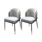 Modern Style Upholstered Desk Chair Low Back Armless Office Chair Grey 2 Piece Set Clearhalo 'furn' 'furn_office_chair' 'Furniture' 'Office Chairs' 'Office Furniture' 'office_chair' 6388355