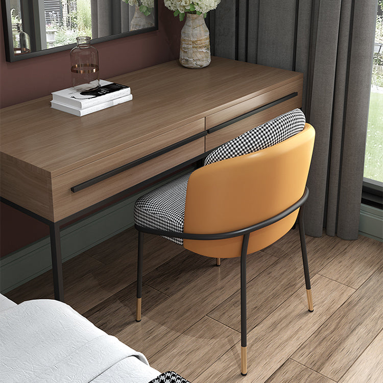 Modern Style Upholstered Desk Chair Low Back Armless Office Chair Clearhalo 'furn' 'furn_office_chair' 'Furniture' 'Office Chairs' 'Office Furniture' 'office_chair' 6388362