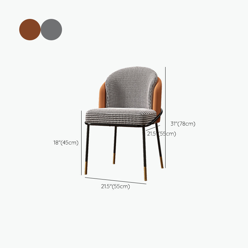 Modern Style Upholstered Desk Chair Low Back Armless Office Chair Clearhalo 'furn' 'furn_office_chair' 'Furniture' 'Office Chairs' 'Office Furniture' 'office_chair' 6388364