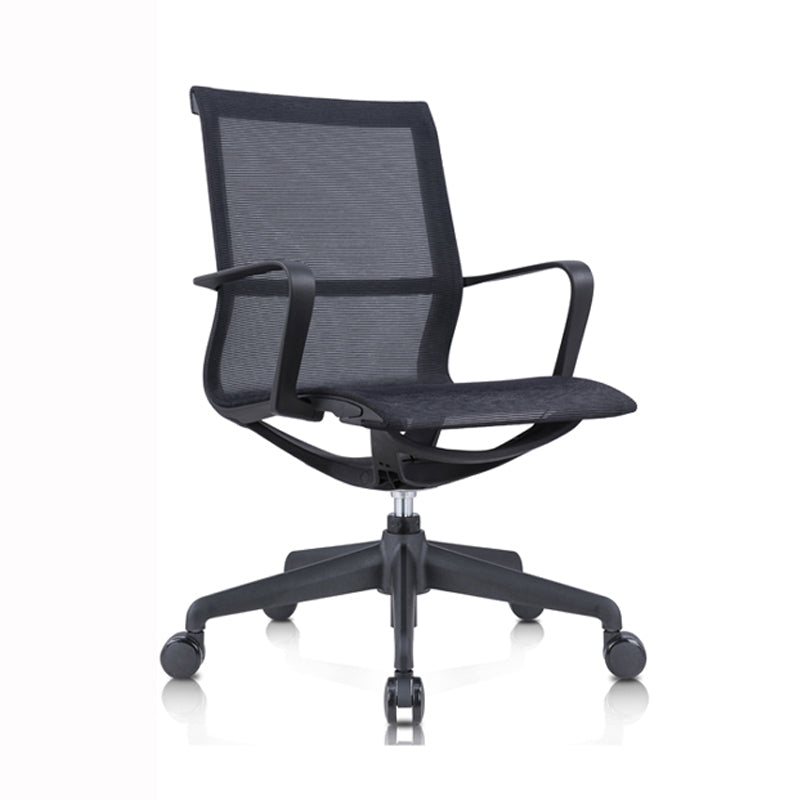 Modern Fixed Arm Conference Chair Office Ergonomic Mesh Task Chair Clearhalo 'furn' 'furn_office_chair' 'Furniture' 'Office Chairs' 'Office Furniture' 'office_chair' 6388372