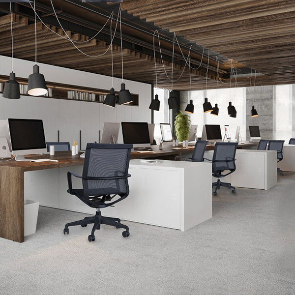 Modern Fixed Arm Conference Chair Office Ergonomic Mesh Task Chair Clearhalo 'furn' 'furn_office_chair' 'Furniture' 'Office Chairs' 'Office Furniture' 'office_chair' 6388383