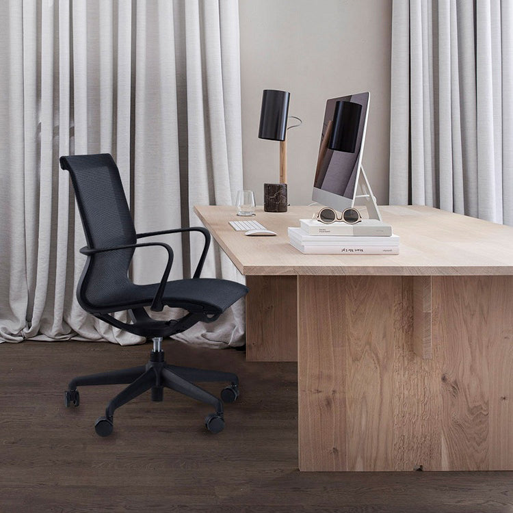 Modern Fixed Arm Conference Chair Office Ergonomic Mesh Task Chair Clearhalo 'furn' 'furn_office_chair' 'Furniture' 'Office Chairs' 'Office Furniture' 'office_chair' 6388386