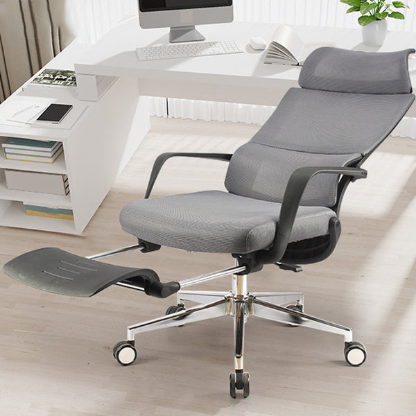 20" W Modern Desk Chair Breathable AirGrid High Back Office Chair Grey 1 Piece Metal Clearhalo 'furn' 'furn_office_chair' 'Furniture' 'Office Chairs' 'Office Furniture' 'office_chair' 6388409