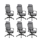 20" W Modern Desk Chair Breathable AirGrid High Back Office Chair Grey 6 Piece Set Nylon Clearhalo 'furn' 'furn_office_chair' 'Furniture' 'Office Chairs' 'Office Furniture' 'office_chair' 6388415