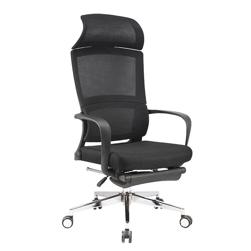 20" W Modern Desk Chair Breathable AirGrid High Back Office Chair Black 1 Piece Metal Clearhalo 'furn' 'furn_office_chair' 'Furniture' 'Office Chairs' 'Office Furniture' 'office_chair' 6388420