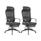 20" W Modern Desk Chair Breathable AirGrid High Back Office Chair Black 2 Piece Set Nylon Clearhalo 'furn' 'furn_office_chair' 'Furniture' 'Office Chairs' 'Office Furniture' 'office_chair' 6388437