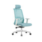 Contemporary Breathable AirGrid Swivel Chair Microfiber Desk Chair Blue 1 Piece With Headrest Clearhalo 'furn' 'furn_office_chair' 'Furniture' 'Office Chairs' 'Office Furniture' 'office_chair' 6388443