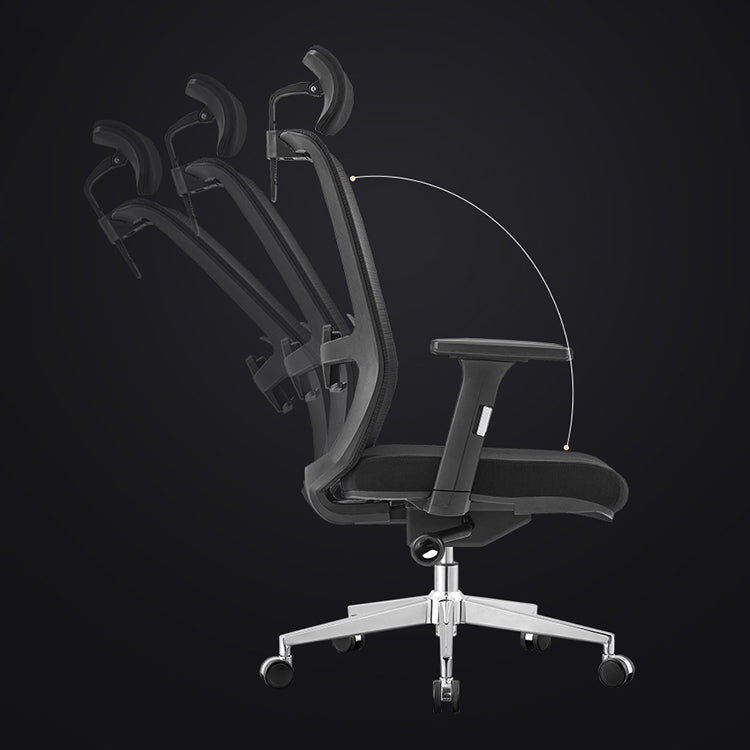 Contemporary Breathable AirGrid Swivel Chair Microfiber Desk Chair Clearhalo 'furn' 'furn_office_chair' 'Furniture' 'Office Chairs' 'Office Furniture' 'office_chair' 6388455