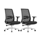 Contemporary Breathable AirGrid Swivel Chair Microfiber Desk Chair Black 2 Piece Set Without Headrest Clearhalo 'furn' 'furn_office_chair' 'Furniture' 'Office Chairs' 'Office Furniture' 'office_chair' 6388464