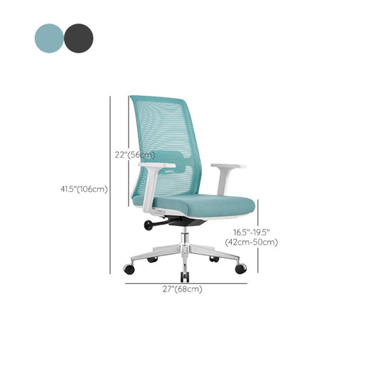 Contemporary Breathable AirGrid Swivel Chair Microfiber Desk Chair Clearhalo 'furn' 'furn_office_chair' 'Furniture' 'Office Chairs' 'Office Furniture' 'office_chair' 6388473