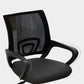 Silla de oficina giratoria contemporánea, escritorio de microfibra, silla con respaldo medio